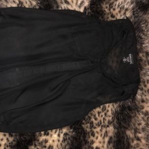 Black sheer blouse